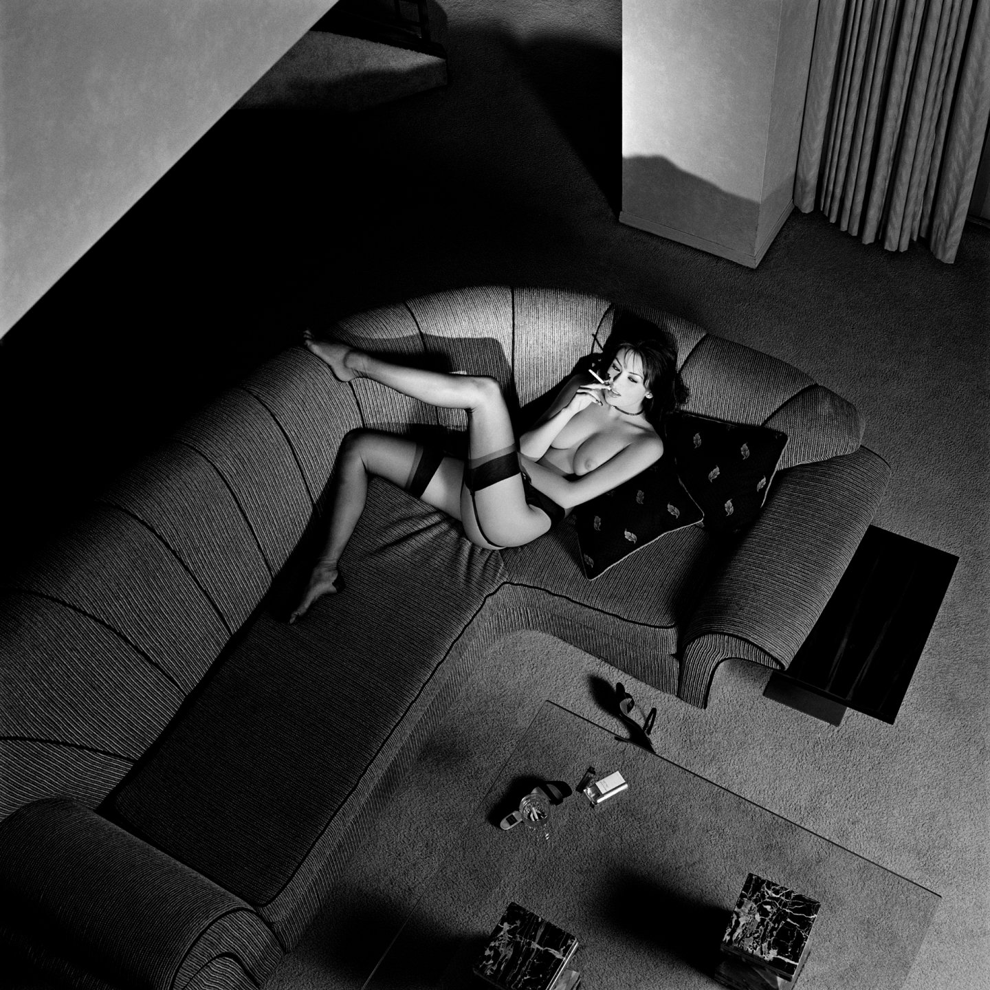 "Petra Smoking a Cigarette" — Los Angeles 1998 — PRIVATE ROOMS — Archival pigment print