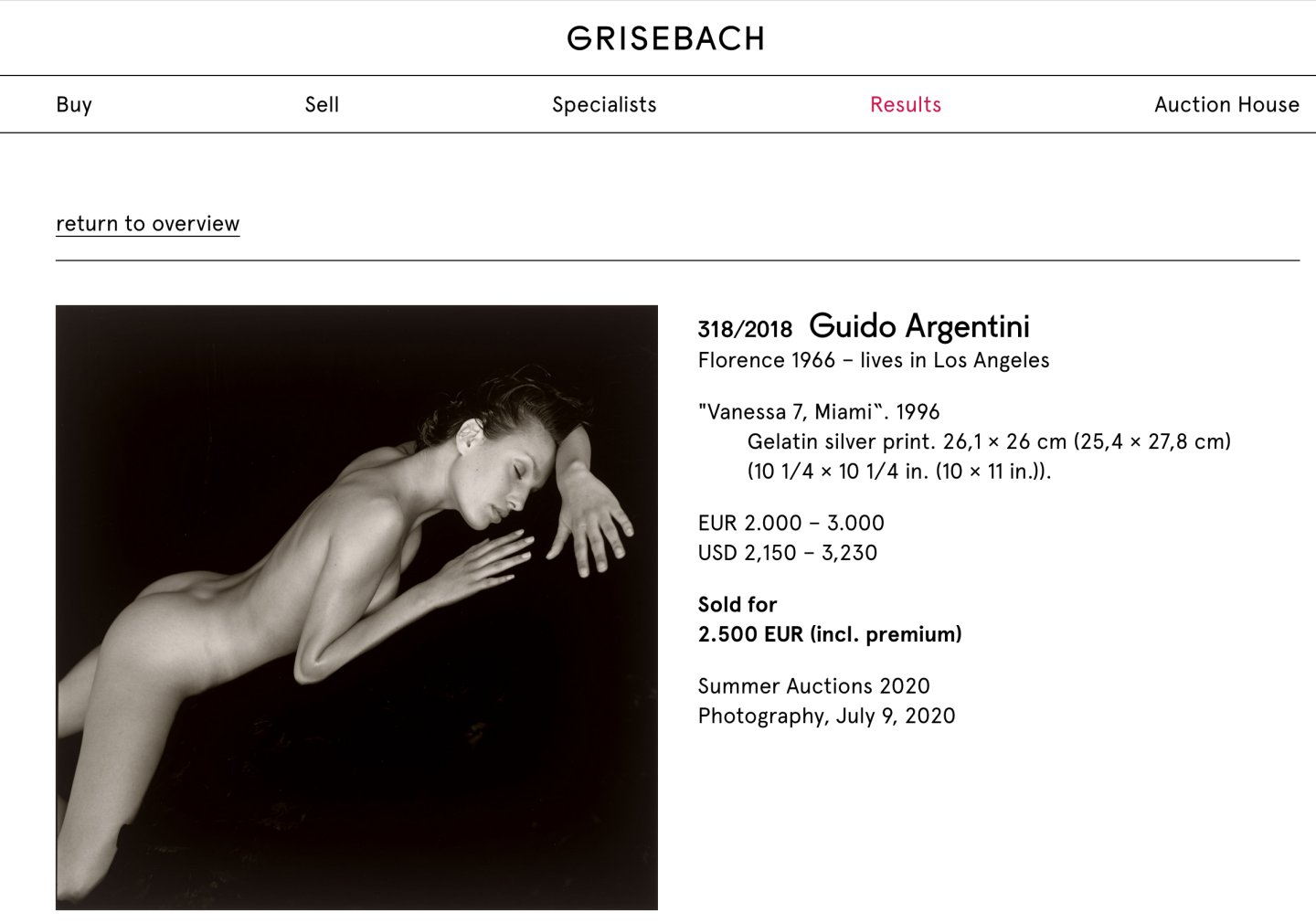 GRISEBACH — VANESSA 7, MIAMI